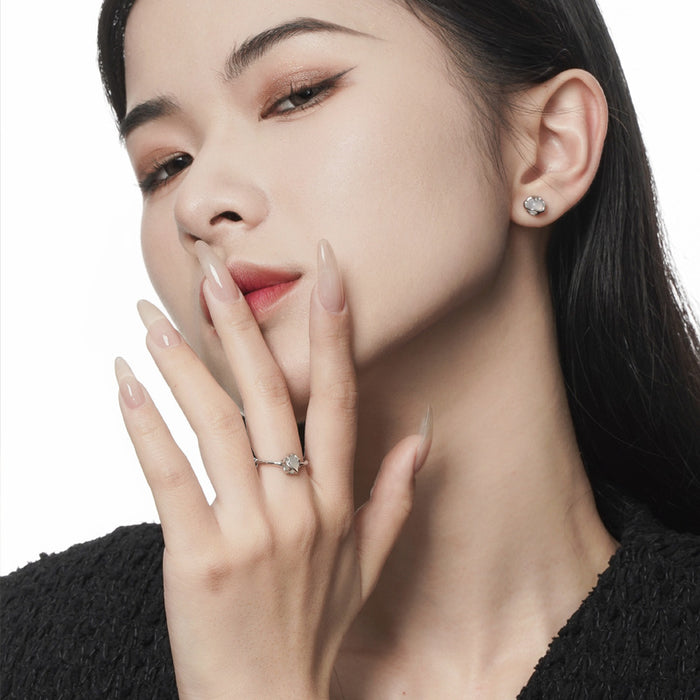 Wholesale earrings S925 sterling silver simple daily commuter earrings for women