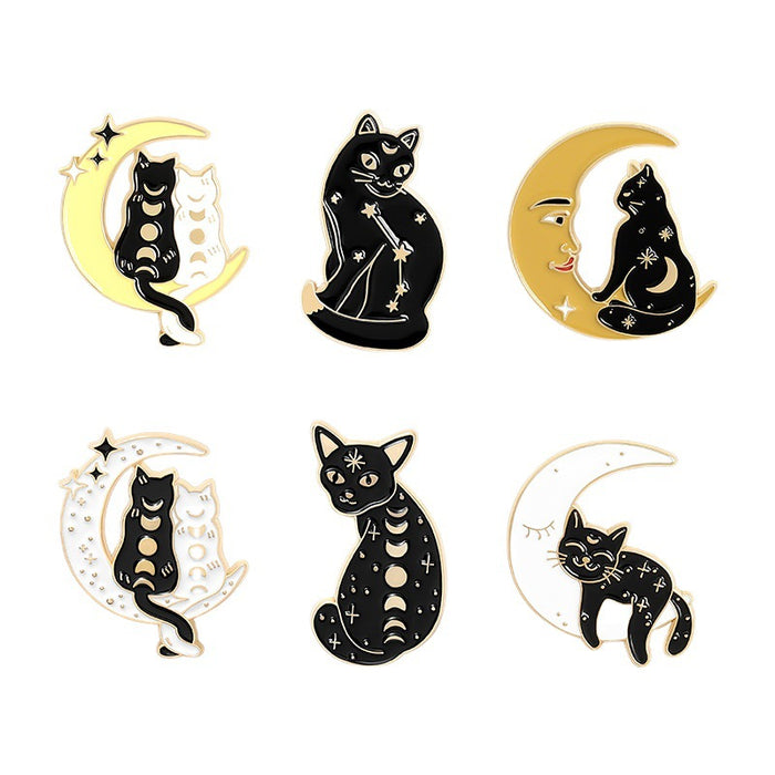 Wholesale Creative Cartoon Badges Cute Cat JDC-BC-BL015