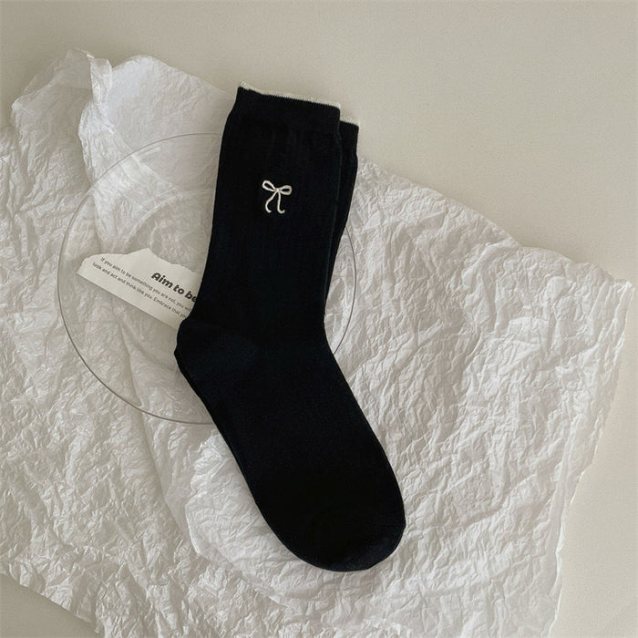 Wholesale Exquisite contrasting ribbed mouth, comfortable and simple, solid color cotton midsole