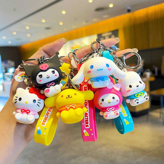 Wholesale Cute Cartoon Three-dimensional Silicone Keychain (S)  JDC-KC-ZhiZ004