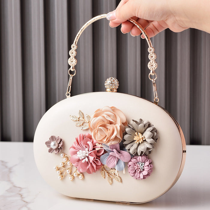 Wholesale Floral Retro Pu Handbag Modern Fashion Accessory for Party and Bridal Gift