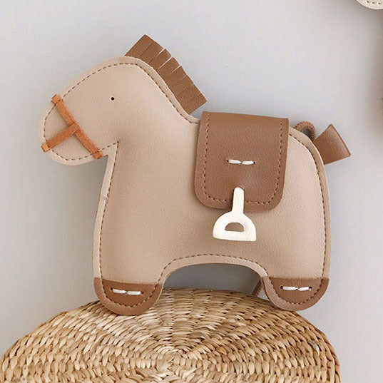 Wholesale  PU leather pony shape children's small bag boys and girls