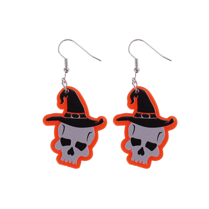 Wholesale of New Acrylic Halloween Earrings JDC-ES-CaiYun003