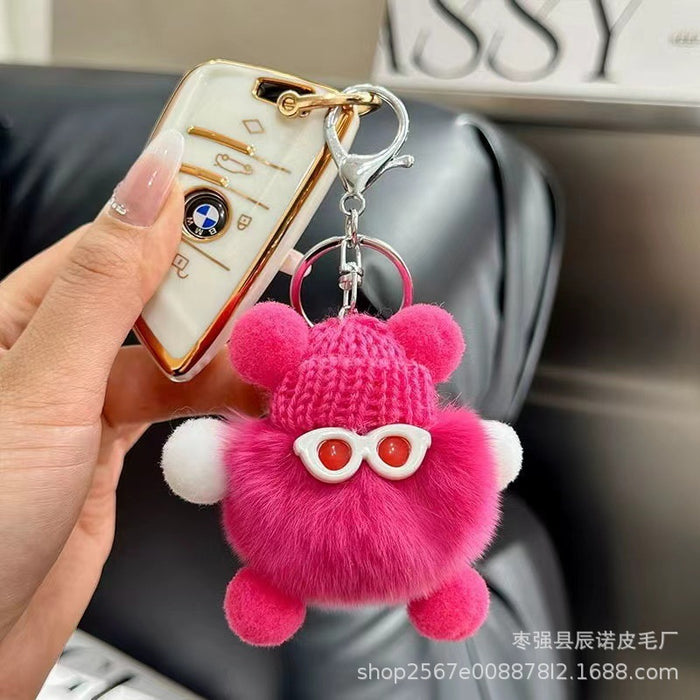 Wholesale  Coal Ball Bag Pendant  Doll Cartoon Car Keychain