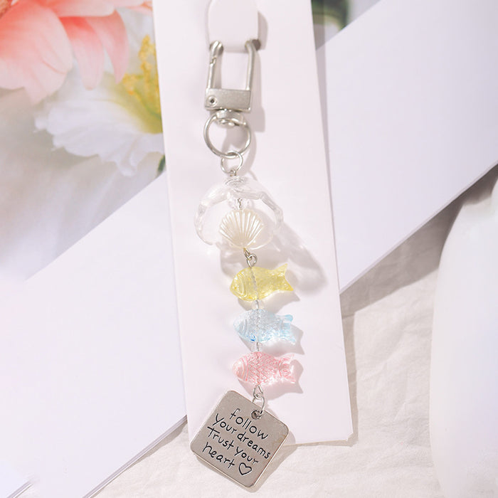 Wholesale Chime Mobile Phone Bag Pendant Keychain Decoration DIY Beaded