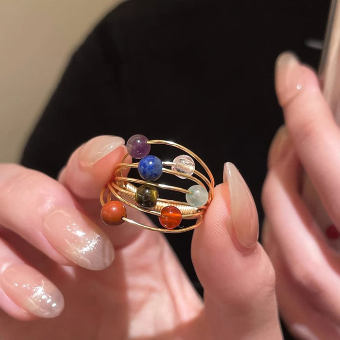 Wholesale Vintage ring, light luxury, niche design, vintage ring