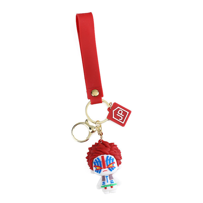 Wholesale Creative silicone doll anime key pendant Q version key chain backpack pendant