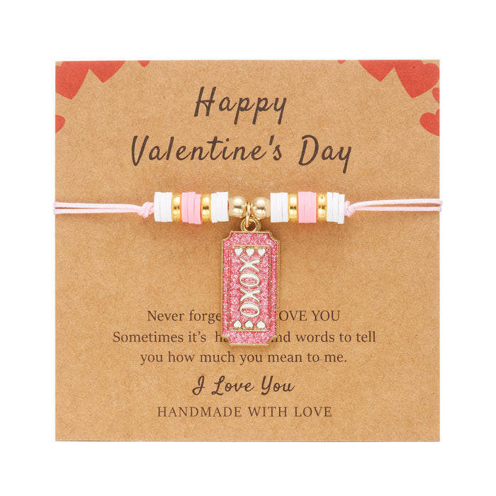 Wholesale Valentine' s Day Love Couple Braided Bracelet