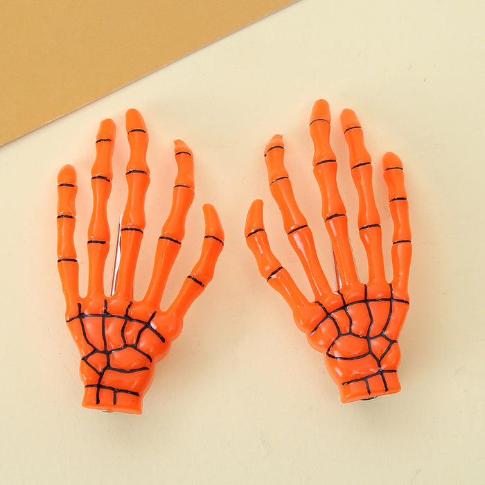 Wholesale  Ghost Hand Hair Clip Red Gothic Side Clip Women S Fashion Accessory Boutique Resale Gift
