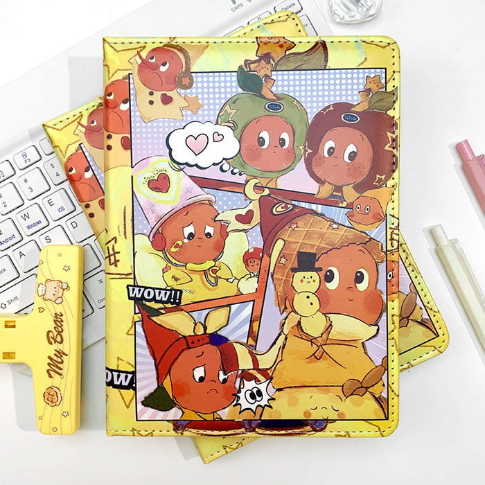 Wholesale 5pcs Cute Cartoon cover A5 Color Page Notebook