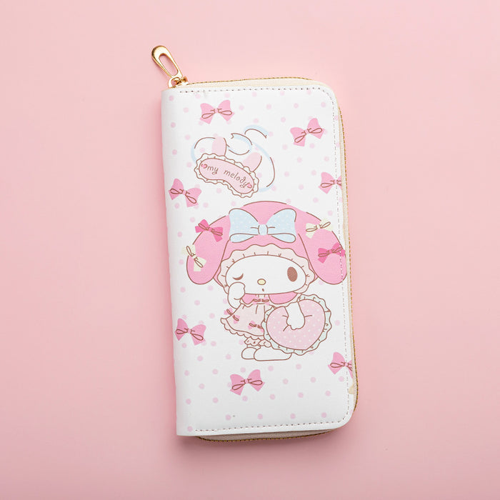 Wholesale Cute cartoon print long zippered Wallet