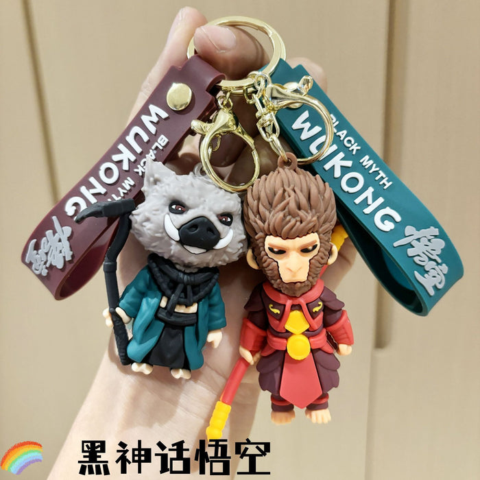 Wholesale Cartoon Black Myth Key Pendant