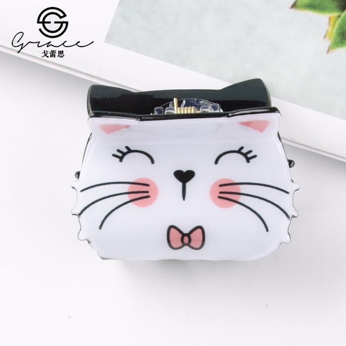 Wholesale hairpin pvc  hair clip cartoon animal hair clip back head headdress