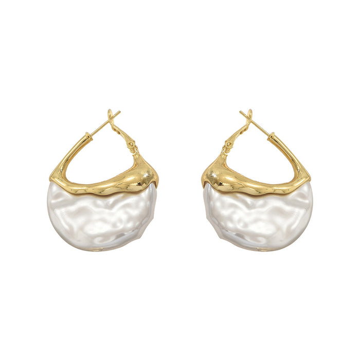 Wholesale Jewelry Niche Inlaid Pearl Earrings All-match Elegant Earrings for Women