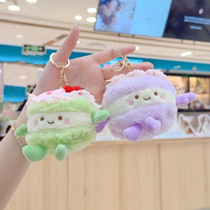 Wholesale Small cake doll pendant keychain plush toy bag