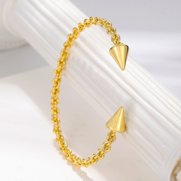 Wholesale Bracelets Women Nail Bracelets Micro Inlaid Zircon JDC-BT-YJ005