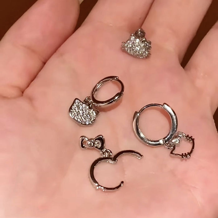 Wholesale New Bow Ear Buckle Sweet Cool Earrings