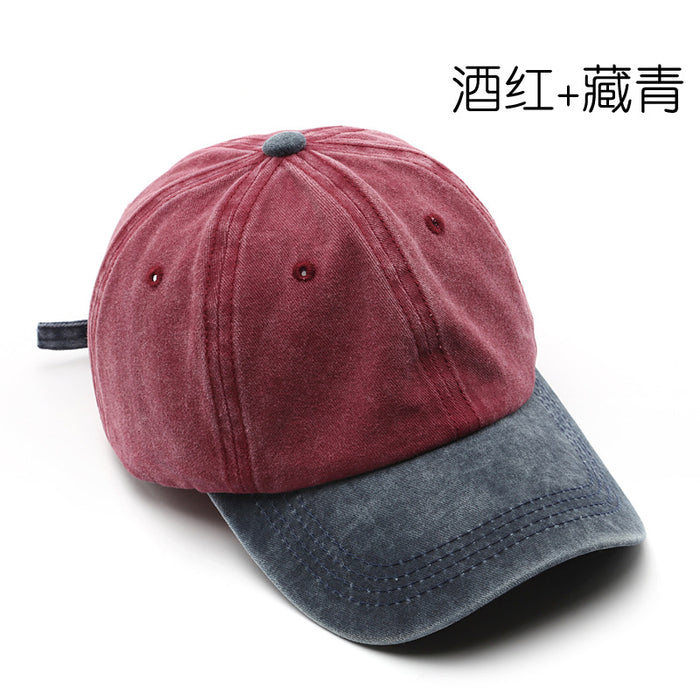 Wholesale  washing old splicing light board baseball cap