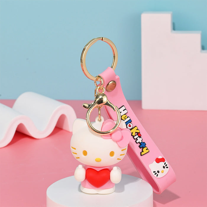 Wholesale cartoon doll silicone keychain JDC-KC-HongSheng012