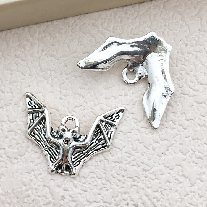 Wholesale Halloween Stylish 12-Pack Bat Charms Zinc Alloy Electroplated MOQ≥2