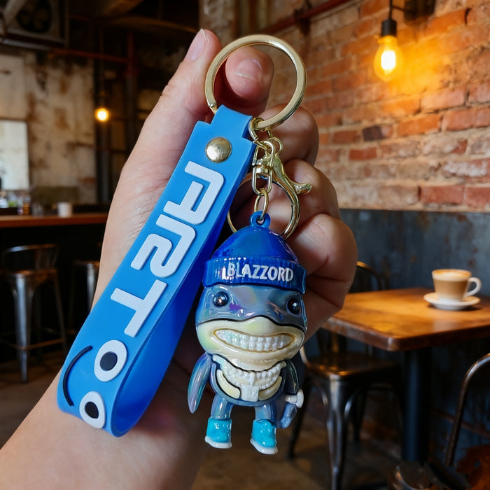 Wholesale Electroplated quirky cartoon character keychains