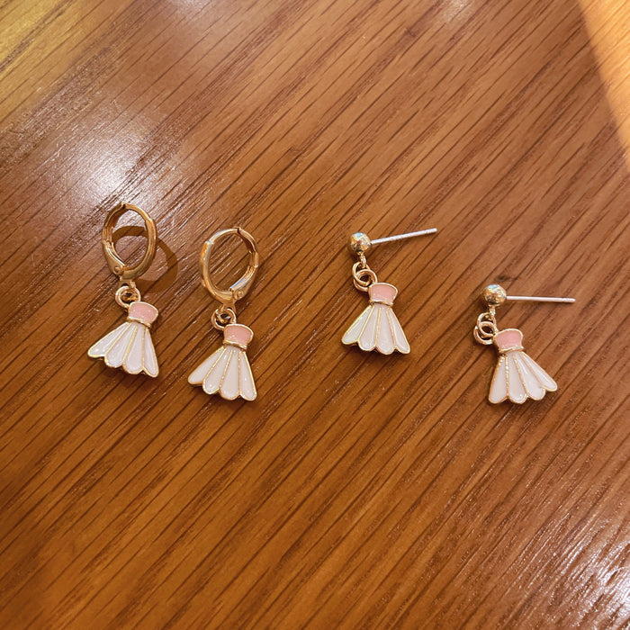 Wholesale 925 silver needle table tennis earrings