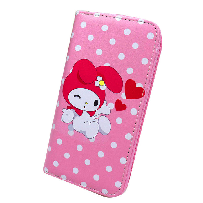 Wholesale Cute cartoon cat 6-inch mobile phone bag student wallet