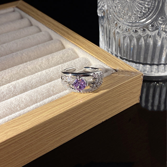 Wholesale Light luxury high-end ring elegant niche personality minimalist versatile ring accessory