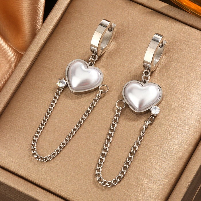 Wholesale Love Flower Pearl Earrings JDC-ES-WeiD002