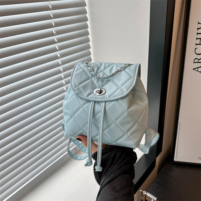 Wholesale Leisure chain hand-held small backpack, new stylish and personalized single shoulder diagonal cross backpack