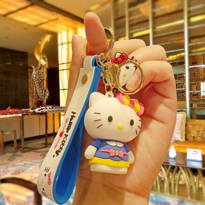 Wholesale Cartoon Silicone Doll Keychain JDC-KC-MingT251