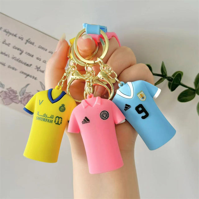 Wholesale Football Player Jersey Silicone Doll Keychain JDC-KC-HaoXi002