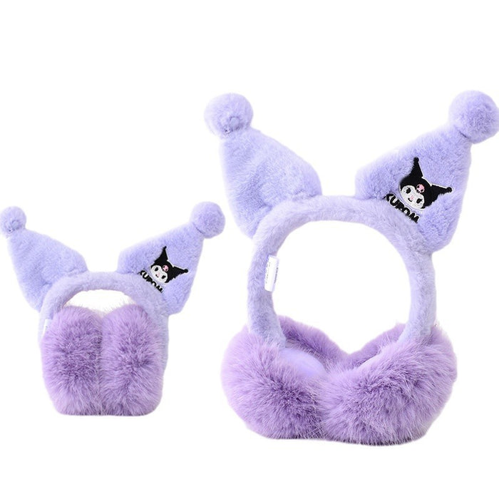 Wholesale Cute cartoon children' s earmuffs  winter warm plush folding warm earmuffs foldable earmuffs
