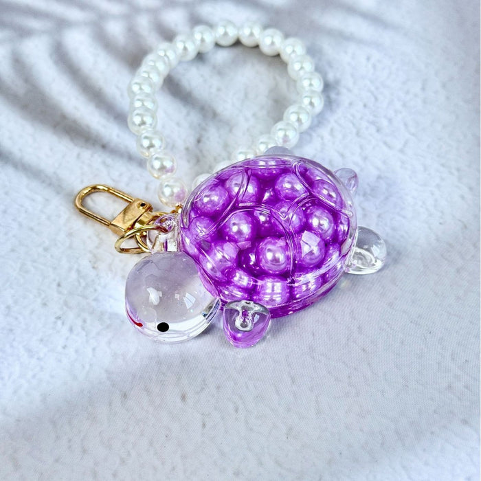 Wholesale Oil-filled quicksand turtle keychain