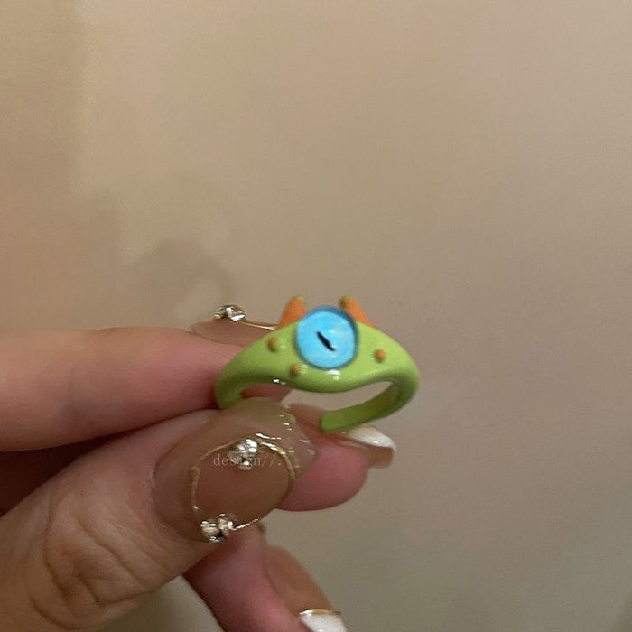 Wholesale Funny ring, niche design, fashionable and personalized ring