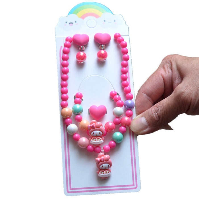 Wholesale Sweet Children Princess Jewelry Beaded Necklace