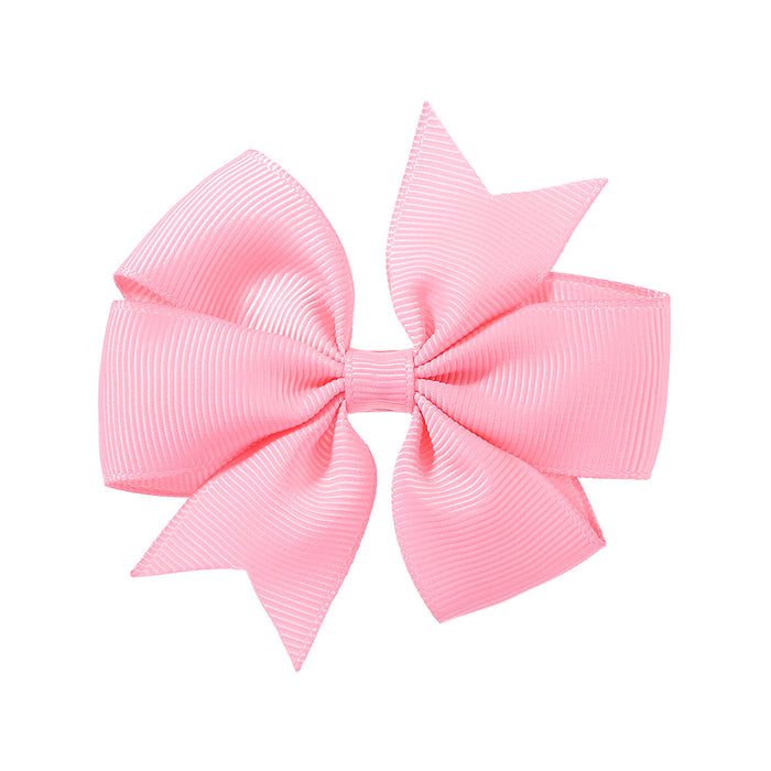 Wholesale Six Ears Solid Color Ribbed Fishtail Bow Set JDC-HC-Xiane022