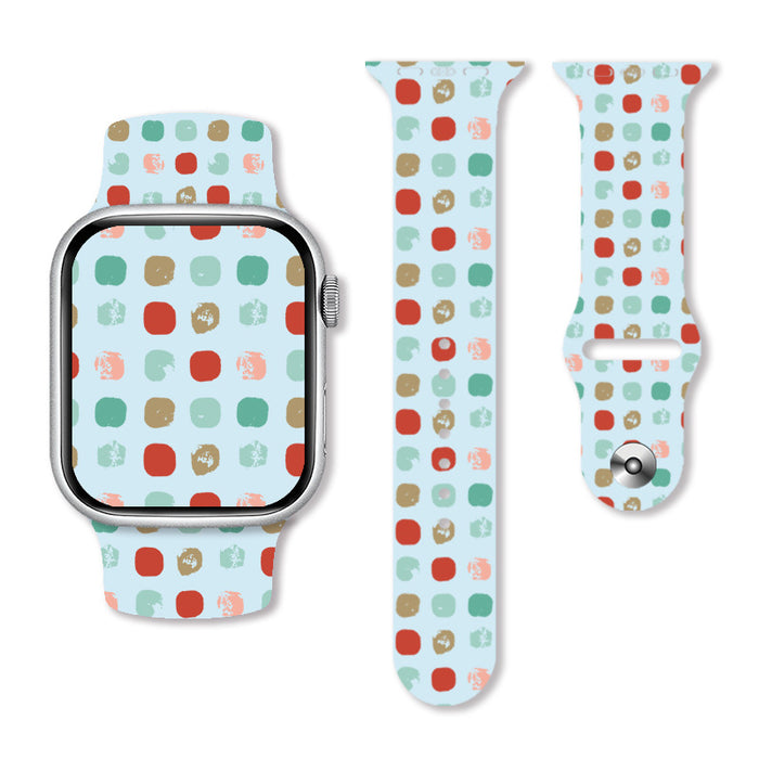 Wholesale Printed Silicone Watch Strap JDC-WD-NuoQi019