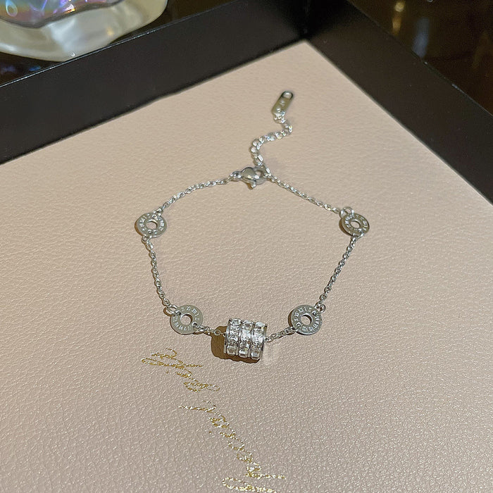 Wholesale stainless steel bracelet double-layer folded to wear