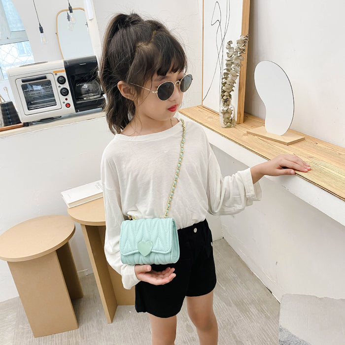Wholesale Children's bags girls crossbody shoulder bags little girls mini chain bag parent-child coin purse