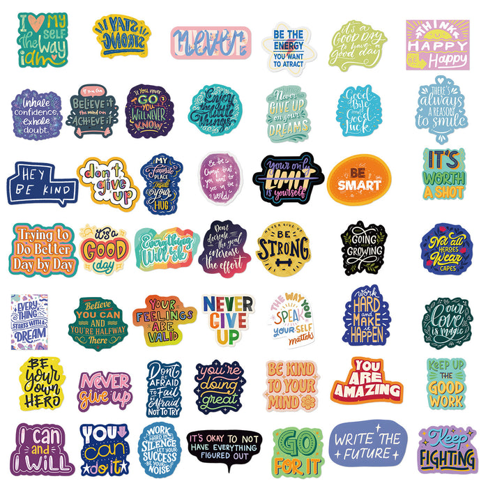 Wholesale 50pcsWaterproof,  removable,  non-repeatable stickers for luggage and notebooks
