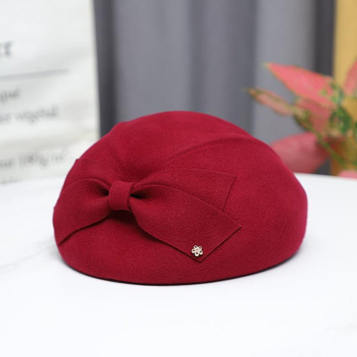 Wholesale Hat women's autumn and winter new warm woolen hat elegant beret