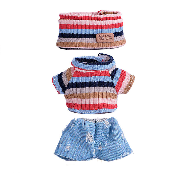 Wholesale 6pcs/set Only Clothes Are Suitable for Vinyl Dolls,  Plush Dolls and Other Wearable Wool Clothes to Change Clothes