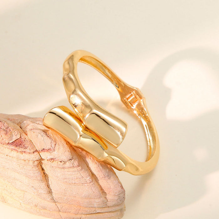 Wholesale Bracelet with exaggerated personality, bamboo knot opening for women, hot selling bracelet