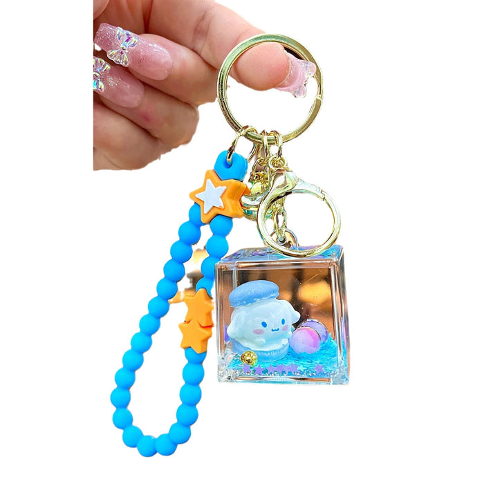 Wholesale Acrylic Large Square Cartoon Doll Keychain JDC-KC-JinM011