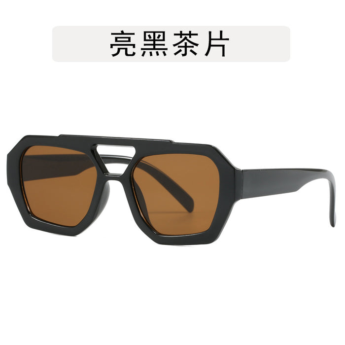 Wholesale Irregular contrasting sunglasses, retro sunglasses, personalized glasses