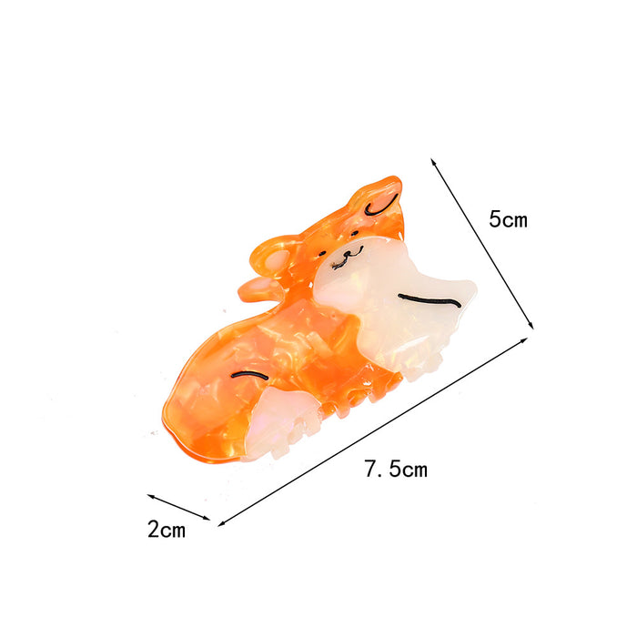 Wholesale Big Face Dog Acetate Claw Hair Clip for Everyday Styling Fashion Accessory