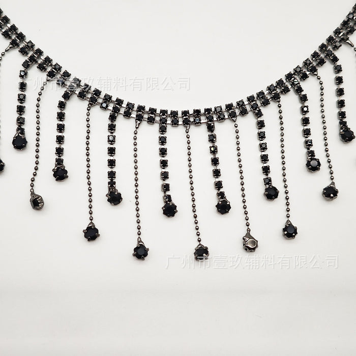 Wholesale DIY Crystal Tassel Rhinestone Chain Clothing Accessories