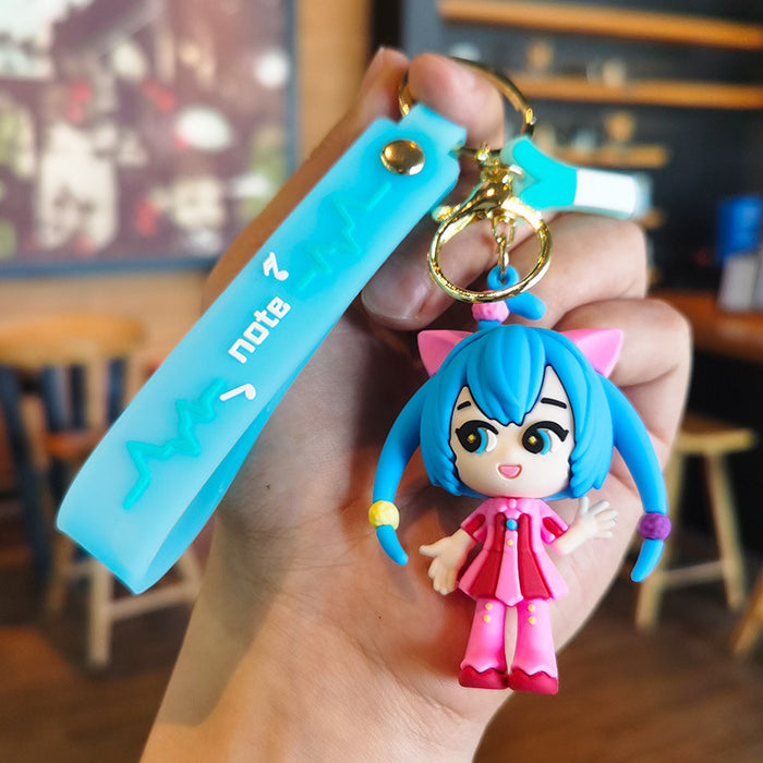 Wholesale Cartoon Doll Silicone Keychain JDC-KC-Tingm253