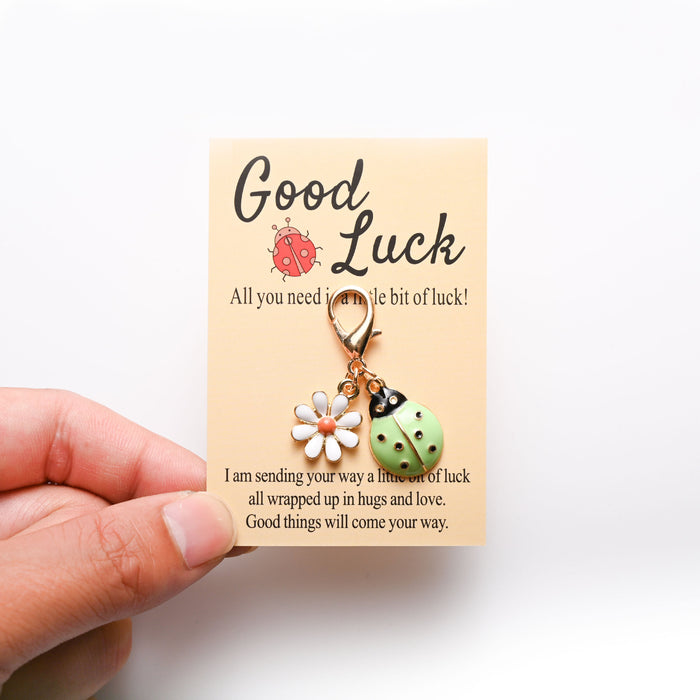 Wholesale Cute ladybug and  keychains in various colors.